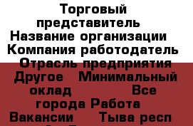 Торговый представитель › Название организации ­ Компания-работодатель › Отрасль предприятия ­ Другое › Минимальный оклад ­ 40 000 - Все города Работа » Вакансии   . Тыва респ.,Ак-Довурак г.